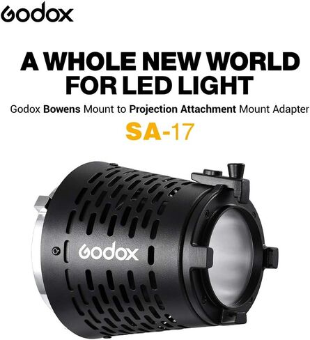محولات عدة جهاز العرض Godox SA-17، للضوء المستمر Godox LED مع حامل بوينز SL60W SL60IID SL60IIBi SL100D SL100Bi SL150III SL200III VL150II VL300II UL150II in Saudi Arabia