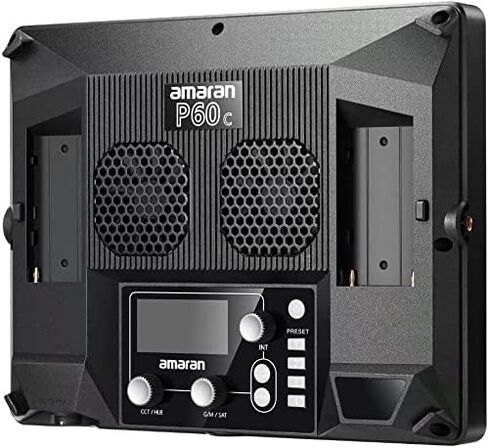 مصباح لوحة فيديو Aputure Amaran P60C RGBWW ، درجة حرارة اللون 2500K-7500K ، 60W ، CRI95+/TLCI 96+، 5900lux@1m، 10 تأثيرات ضوء، مع سوفت بوكس، تطبيق الدعم in Kuwait