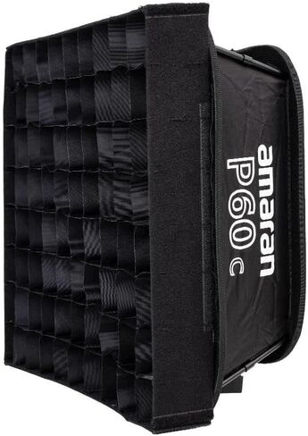 مصباح لوحة فيديو Aputure Amaran P60C RGBWW ، درجة حرارة اللون 2500K-7500K ، 60W ، CRI95+/TLCI 96+، 5900lux@1m، 10 تأثيرات ضوء، مع سوفت بوكس، تطبيق الدعم in Kuwait