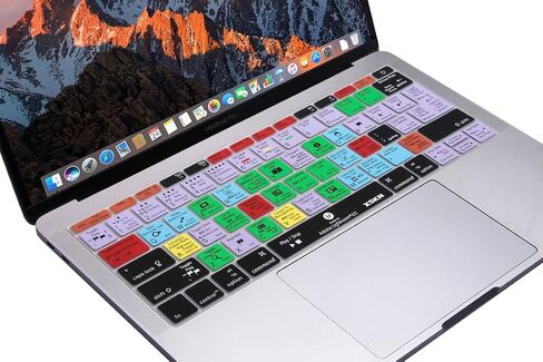 XSKN Lightroom Shortcut Keyboard Skin Cover for New MacBook Pro 13 Inch A1708 (2016 Version, No TouchBar) and MacBook 12" A1534, US and EU Layout in Saudi Arabia