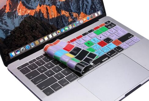 XSKN Lightroom Shortcut Keyboard Skin Cover for New MacBook Pro 13 Inch A1708 (2016 Version, No TouchBar) and MacBook 12" A1534, US and EU Layout in Saudi Arabia
