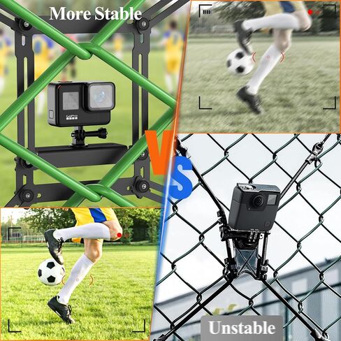 Meromore Aluminum Fence Mount for GoPro, iPhone, Phones, Digital Action Camera, Ideal Backstop Camera Clip for Recording Baseball, Softball, Football Games in Saudi Arabia