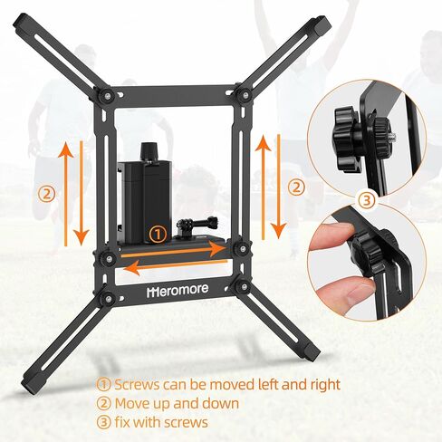 Meromore Aluminum Fence Mount for GoPro, iPhone, Phones, Digital Action Camera, Ideal Backstop Camera Clip for Recording Baseball, Softball, Football Games in Saudi Arabia