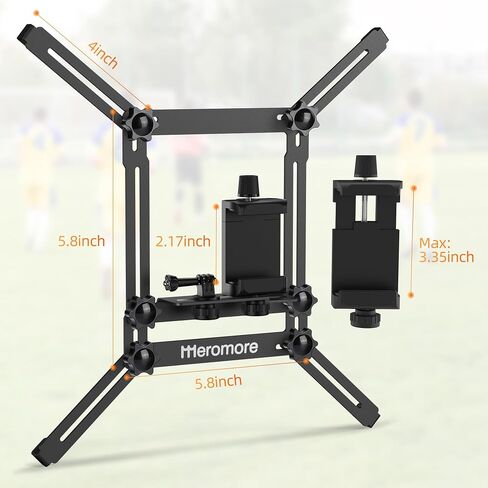Meromore Aluminum Fence Mount for GoPro, iPhone, Phones, Digital Action Camera, Ideal Backstop Camera Clip for Recording Baseball, Softball, Football Games in Saudi Arabia