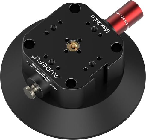 قاعدة تثبيت بالشفط للكاميرا مقاس 4.5 انش من اوديفو، قاعدة تثبيت بالشفط مع فتحة براغي 1/4 انش و3/8 انش مثبتة على هيكل السيارة او القارب او النافذة او بشكل سلس مع كاميرات اكشن وكاميرات دي اس ال ار in Kuwait