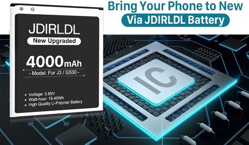 Galaxy J3 Battery, (New Version 2023) 4000mAh EB-BG530CBZ EB-BG530CBU Replacement Battery for Galaxy Grand Prime SM-G530, Galaxy J3 Prime J337A, J337T,J327A, J327T, Galaxy J3 Emerge Battery in Kuwait