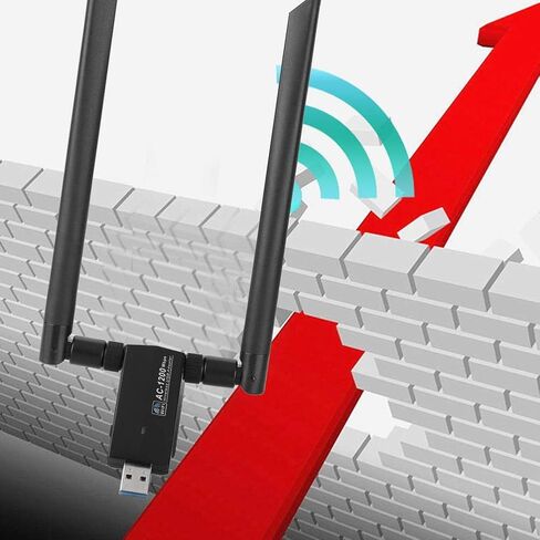محول واي فاي USB، RTL8812AU AC USB ثنائي النطاق 5G/2.4G، محول واي فاي لاسلكي بطاقة شبكة واي فاي، محول دونجل بطاقة شبكة لاسلكية in Kuwait