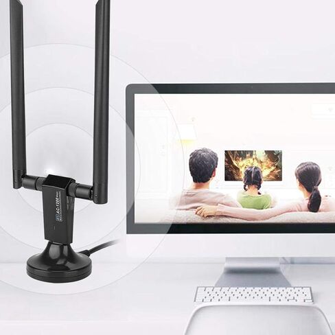 محول واي فاي USB، RTL8812AU AC USB ثنائي النطاق 5G/2.4G، محول واي فاي لاسلكي بطاقة شبكة واي فاي، محول دونجل بطاقة شبكة لاسلكية in Kuwait