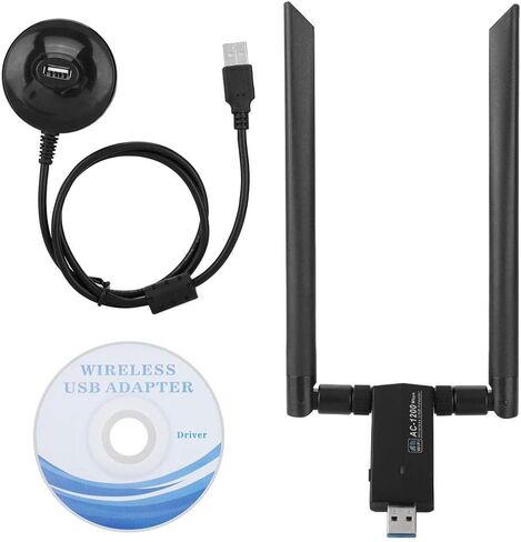 محول واي فاي USB، RTL8812AU AC USB ثنائي النطاق 5G/2.4G، محول واي فاي لاسلكي بطاقة شبكة واي فاي، محول دونجل بطاقة شبكة لاسلكية in Kuwait