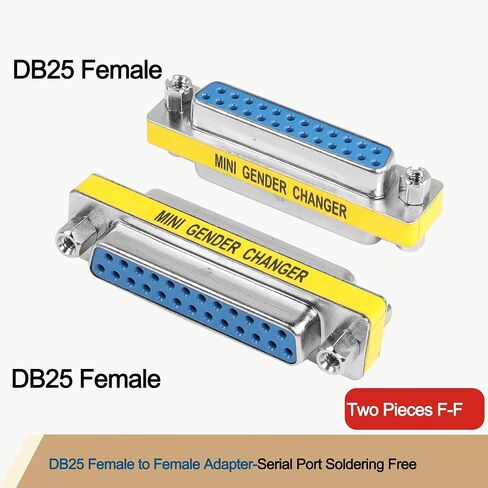 MEIRIYFA DB25 25 Pin Gender Changer D-SUB 25Pin Coupler Serial Cable in Saudi Arabia
