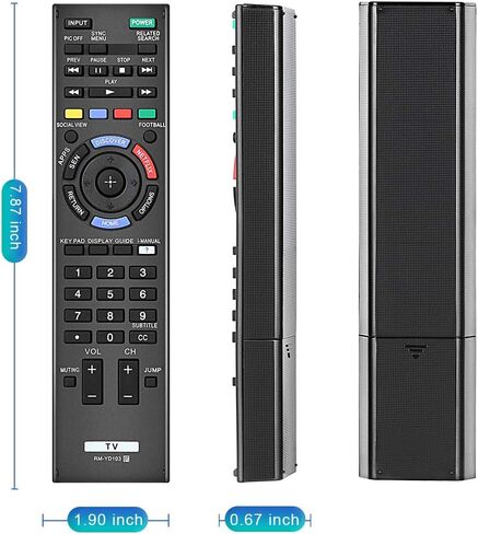 Gvirtue Universal Replacement Remote Control for Sony RM-YD102 RM-YD103 Bravia HDTV LCD LED 3D Smart TV in Kuwait