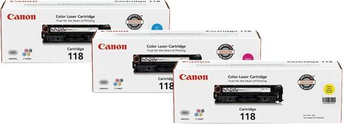 Canon Genuine 118 Cyan, Magenta, Yellow Toner Cartridge Bundle Compatible with MF720 Series, LBP7200Cdn, LBP7660Cdn, MF8300 Series, MF8580Cdw in Saudi Arabia