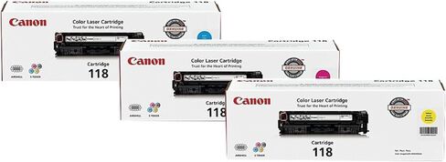 Canon Genuine 118 Cyan, Magenta, Yellow Toner Cartridge Bundle Compatible with MF720 Series, LBP7200Cdn, LBP7660Cdn, MF8300 Series, MF8580Cdw in Saudi Arabia