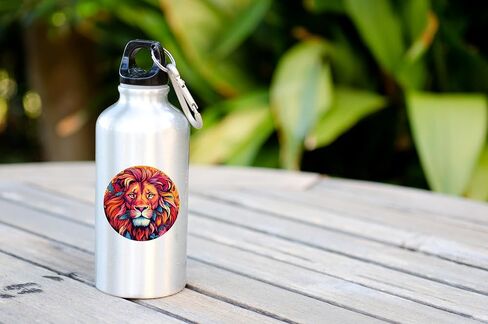 100 عبوة من ملصقات الأسد (حجم كبير)، ملصق لاصق برسومات الأسد لأجهزة الكمبيوتر المحمول، والهاتف، والسيارة، وزجاجة المياه، وملصقات للبالغين ومحبي الأسد in Kuwait