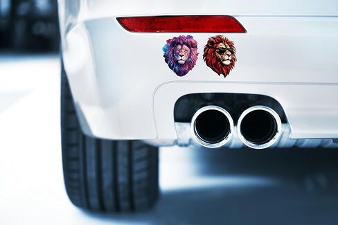 100 عبوة من ملصقات الأسد (حجم كبير)، ملصق لاصق برسومات الأسد لأجهزة الكمبيوتر المحمول، والهاتف، والسيارة، وزجاجة المياه، وملصقات للبالغين ومحبي الأسد in Kuwait