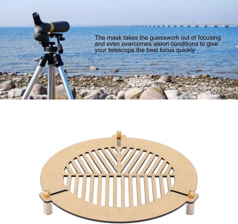 Zunate Bahtinov Focus Mask, Focusing Mask Acrylic Telescope Focusing Mask, 100 to 140mm Caliber Fixed Diameter, Telescope Focus Mask for Astrophotography in Saudi Arabia