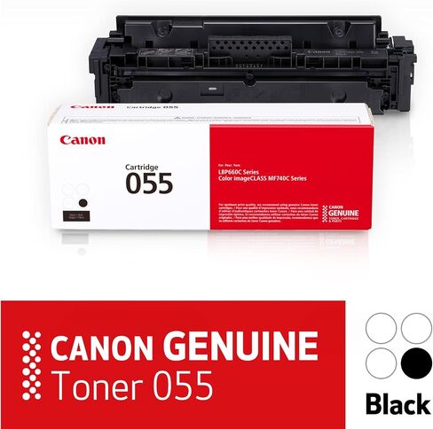 Canon Genuine 055 Black Toner Cartridge Compatible with LBP664Cdw, MF741Cdw, MF743Cdw, MF745Cdw, MF746Cdw in Saudi Arabia