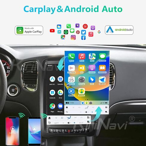 راديو سيارة كوالكوم أندرويد 11 لسيارة دودج دورانجو 2014-2020 وحدة رأس بديلة ستيريو 12.1 بوصة 2K IPS شاشة تعمل باللمس طراز تسلا كاربلاي أندرويد أوتو ملاحة جي بي إس تشغيل الوسائط المتعددة in Kuwait