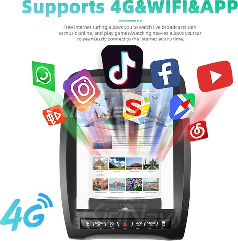 راديو سيارة كوالكوم أندرويد 11 لسيارة دودج دورانجو 2014-2020 وحدة رأس بديلة ستيريو 12.1 بوصة 2K IPS شاشة تعمل باللمس طراز تسلا كاربلاي أندرويد أوتو ملاحة جي بي إس تشغيل الوسائط المتعددة in Kuwait