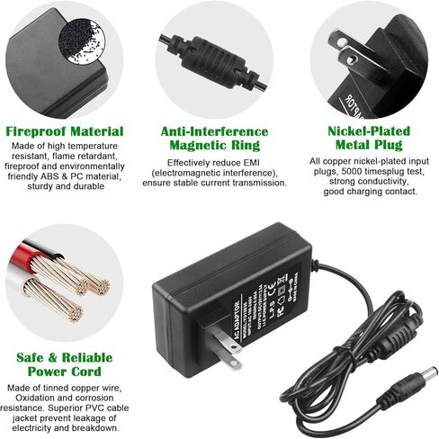 LeTaoXing 12V 3.5A محول التيار الكهربائي AC 100V-240V محول DC 12V 2.5A 3A 3.5A (كحد أقصى) شاحن حائط 12V/3.5A لأجهزة التوجيه Netgear Nighthawk R6700 R6900 R7500 C6900 C7000 in Kuwait
