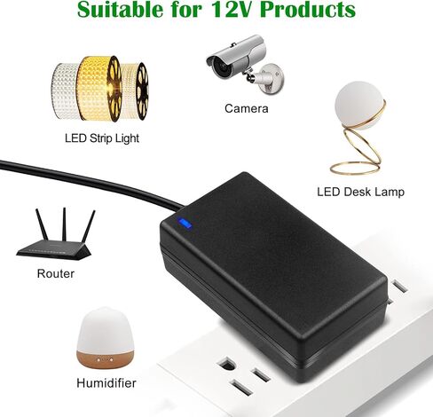 LeTaoXing 12V 3.5A محول التيار الكهربائي AC 100V-240V محول DC 12V 2.5A 3A 3.5A (كحد أقصى) شاحن حائط 12V/3.5A لأجهزة التوجيه Netgear Nighthawk R6700 R6900 R7500 C6900 C7000 in Kuwait