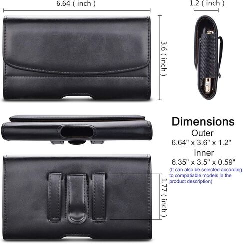 حافظة هاتف Tiflook لهاتف Samsung Galaxy S23 S22 S21 S20 FE S10e S10+ S9+ S8+ A53 A52 A51 A10e A20 A50 PU من جلد البولي يوريثان، حقيبة حمل للهاتف الخلوي مع حلقة مشبك حزام، أسود in Kuwait