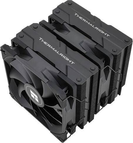 Thermalright PA120 Black CPU Air Cooler Dual Towers AGHP Technology 6 heatpipes,with TL-C12B PWM Fan Air Cooling for Intel 1151/1155/1200/2011/1700,AMD:AM4/AM5, 157mm Height PC Cooling in Saudi Arabia