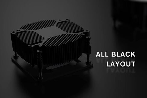 اي دي - كولنج مبرد وحدة المعالجة المركزية DK-07i لـ LGA1700، مبرد هواء منخفض الارتفاع 60 ملم مع زعانف من الالومنيوم، اضاءة RGB قوس قزح، مروحة بي دبليو ام 120 ملم، مركب حراري، تي دي بي 125 واط in Kuwait