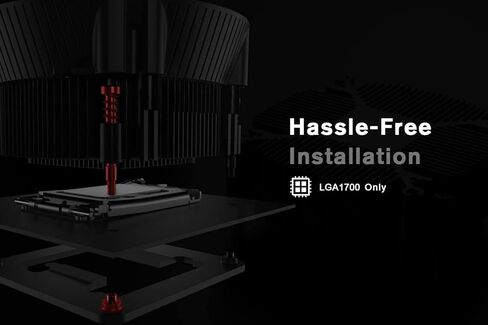 اي دي - كولنج مبرد وحدة المعالجة المركزية DK-07i لـ LGA1700، مبرد هواء منخفض الارتفاع 60 ملم مع زعانف من الالومنيوم، اضاءة RGB قوس قزح، مروحة بي دبليو ام 120 ملم، مركب حراري، تي دي بي 125 واط in Kuwait