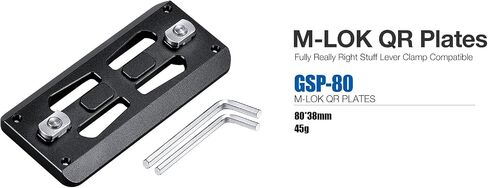 LEOFOTO GSP M-LOK Arca Rail, Rifle Mount Adapter, M-LOK Slot Interface, Arca Compatible (GSP-80) in Saudi Arabia