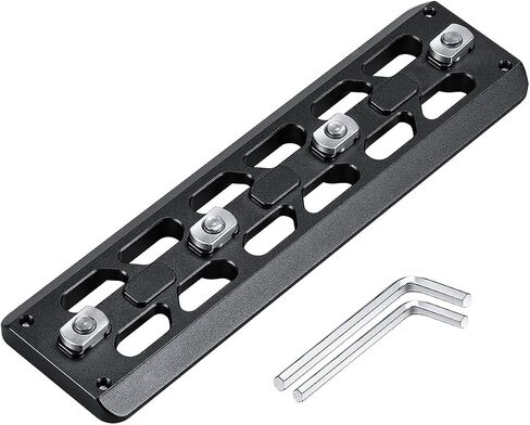 Leofoto Hunting Firearm 80mm QR Rifle Support Plate, Arca-Type Compatible, CNC Machined, Stainless Steel Safety-Stops, Lightweight Design (GSP-80) in Kuwait