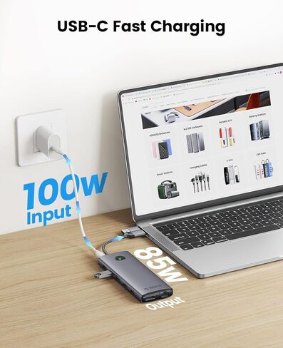 محطة إرساء ORICO ثلاثية العرض DisplayLink لأجهزة الكمبيوتر المحمولة MacBook M1/M2/M3 وأجهزة الكمبيوتر المحمولة التي تعمل بنظام Windows، 2 HDMI 2K@60 هرتز، VGA 1080P@60 هرتز، محول USB-C 5V 3A، 3 USB-A، إيثرنت، SD/TF، ​​صوت in Saudi Arabia