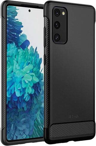 حافظة JETech رفيعة متوافقة مع هاتف Samsung Galaxy S20 FE 5G مقاس 6.5 بوصة، غطاء هاتف رفيع ممتص للصدمات وتصميم من ألياف الكربون (أرجواني فاتح) in Saudi Arabia