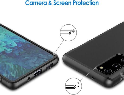 حافظة JETech رفيعة متوافقة مع هاتف Samsung Galaxy S20 FE 5G مقاس 6.5 بوصة، غطاء هاتف رفيع ممتص للصدمات وتصميم من ألياف الكربون (أرجواني فاتح) in Saudi Arabia