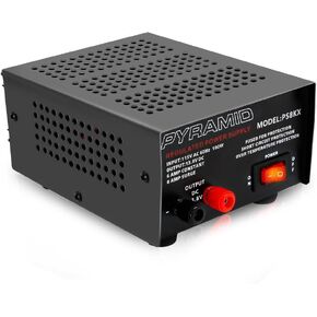 هرم مزود الطاقة المدمج العالمي - 6 أمبير خطي منظم للمنزل منضدية AC إلى DC 12V محول مع 13.8 فولت DC 115V AC 100 واط مدخلات الطاقة، محطات نوع المسمار - الهرم PS8KX in Kuwait