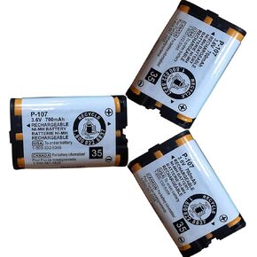 بطارية هاتف لاسلكية OXWINOU 3.6 فولت 700 مللي أمبير في الساعة HHR-P107 قابلة لإعادة الشحن متوافقة مع هاتف باناسونيك HHR-P107 HHRP107 HHR-P107A HHRP107A هاتف لاسلكي (عبوة من 3) in Kuwait