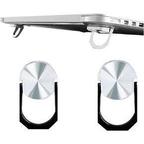 حامل كيبورد محمول من هيجابوجا، حامل كيبورد للكمبيوتر، اقدام لابتوب صغيرة غير مرئية، مناسب لكيبورد الكمبيوتر المكتبي/حامل اللاب توب، (قطعتان) (اسود) in Kuwait