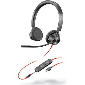 سماعة رأس بلنترونيكس بلاك واير 3325، BW3325 USB-C، 213939-01 (متجددة) in Kuwait