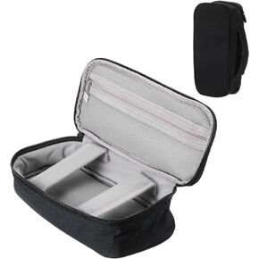 MECCANIXITY Electronic Organizer Case Travel Cable Organizer Bag Single Layer Waterproof Pouch Carry Case for Cable, Cord, Charger, Pink, 250x120x65mm
