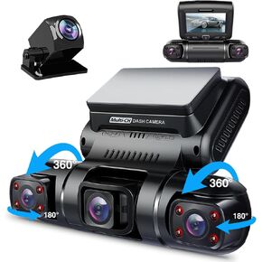 بروفيو كاميرا داش كام، كاميرا رباعية 4 قنوات امامية، يسار ويمين وخلفي، امامية وخلفية داخلية، نظام تحديد المواقع، 256 جيجا كحد اقصى، لا تتضمن بطاقة SD in Kuwait