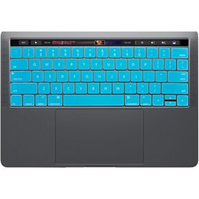 Se7enline Compatible with MacBook Keyboard Cover for Mac Pro 13 15 inch (with Touch Bar) 2016/2017/2018/2019 Ver. Model A1706/A1707/A1989/A1990/A2159 Protective Cover (US Layout), Ombre Pink in Saudi Arabia