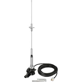 Bingfu Vehicle Mobile Ham Radio High Gain Antenna Dual Band VHF UHF 136-174MHz 400-470MHz Amateur Radio Anti-Rust Antennas for Car Truck Ham Radio Two Way Radio Marine VHF Radio in Kuwait