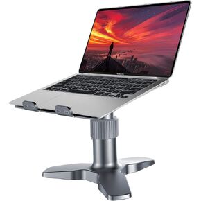 حامل كمبيوتر محمول قابل للتعديل، OQTIQ متعدد الزوايا قابل للتعديل حامل حامل ثلاثي القوائم لسطح المكتب متوافق مع MacBook Pro Air, Lenovo, Dell XPS, HP (10-17 بوصة) in Kuwait