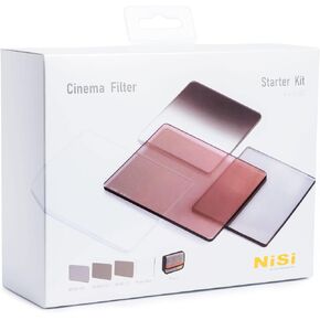 NiSi Cinema 4×5.65" Starter Kit - Includes Neutral Density 0.6 (2-Stop), 0.9 (3-Stop), 1.2 (4-Stop), Pure Clear, and Cinema Filter Caddy - Optical Glass with Waterproof Nano Coating, IR Reduction in Saudi Arabia