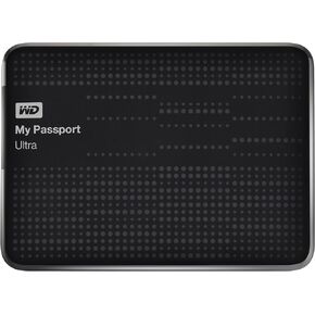 قرص صلب خارجي محمول ماي باسبورت الترا بسعة 1 تيرابايت بمنفذ USB 3.0 مع نسخ احتياطي تلقائي من دبليو دي (موديل قديم) - اسود in Kuwait