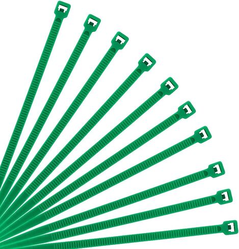 1000 PCS Green Cable Zip Ties Heavy Duty 12 Inch, 50 Lbs Tensile Strength, Self-Locking Nylon Plastic Nylon Wire Ties for indoor and outdoor in Kuwait