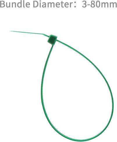 1000 PCS Green Cable Zip Ties Heavy Duty 12 Inch, 50 Lbs Tensile Strength, Self-Locking Nylon Plastic Nylon Wire Ties for indoor and outdoor in Kuwait