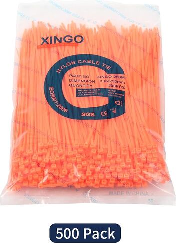 1000 PCS Green Cable Zip Ties Heavy Duty 12 Inch, 50 Lbs Tensile Strength, Self-Locking Nylon Plastic Nylon Wire Ties for indoor and outdoor in Kuwait