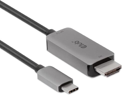 Club 3D USB Gen2 Type-C إلى HDMI 8K60 هرتز أو 4K120 هرتز HDR10+ مع DSC1.2 (كابل M/M 3m / 9.84ft) in Saudi Arabia