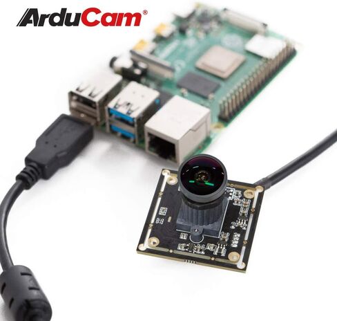 Arducam 1080P Low Light WDR Ultra Wide Angle USB Camera Module for Computer, 2MP CMOS IMX291 160 Degree Fisheye Mini UVC USB2.0 Webcam Board with Microphone, 3.3ft Cable for Windows Linux Mac OS in Kuwait